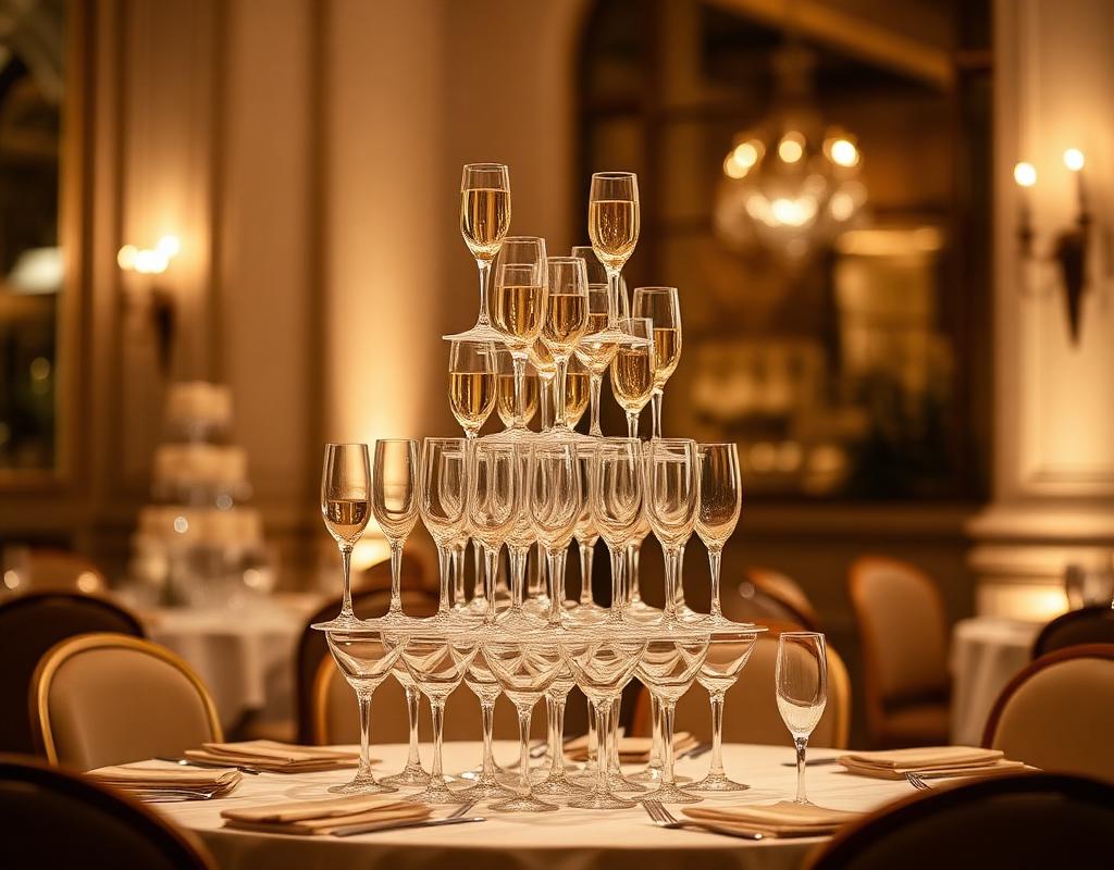 Champagne tower