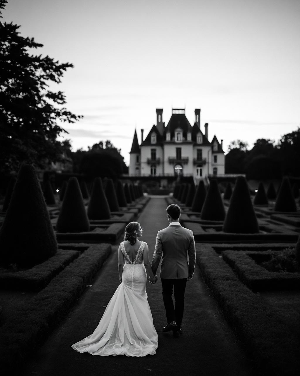 Couple in gardens